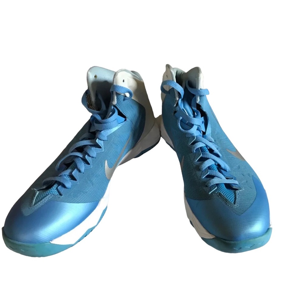 Nike Linarlon Hyperquickness Blue Basketball Snea… - image 1